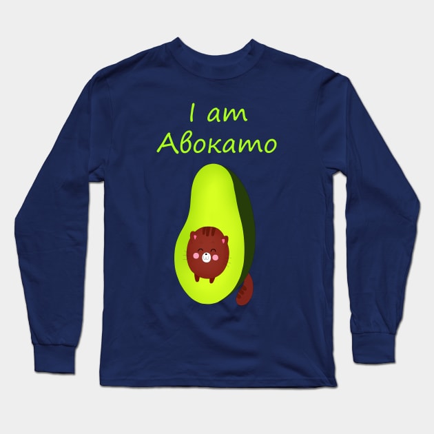 I'm avocado Long Sleeve T-Shirt by Rasheba